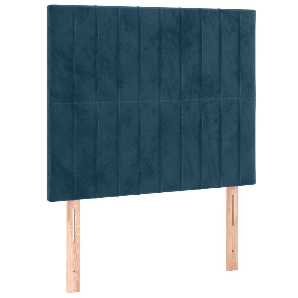 Okvir za krevet bez madraca tamnoplavi 80x200 cm baršunasti