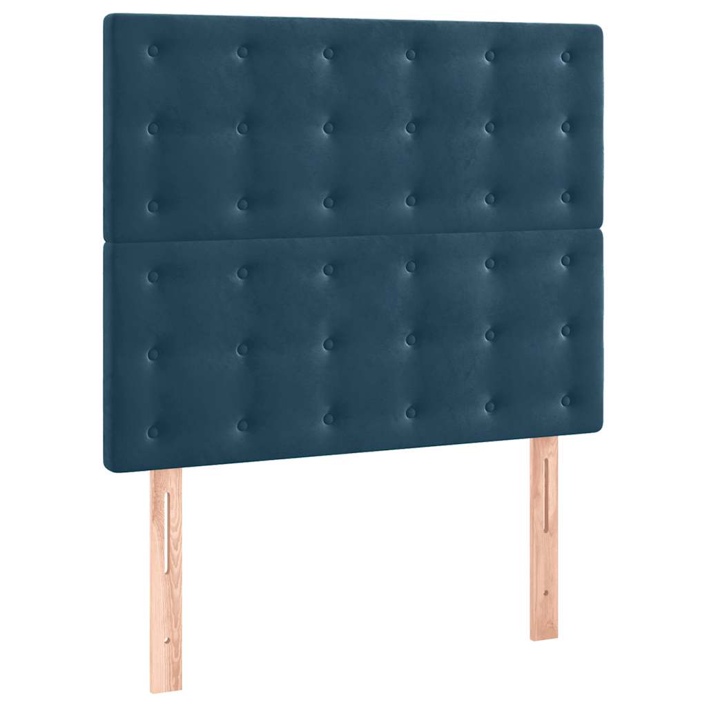 Okvir za krevet bez madraca tamnoplavi 100x200 cm baršunasti
