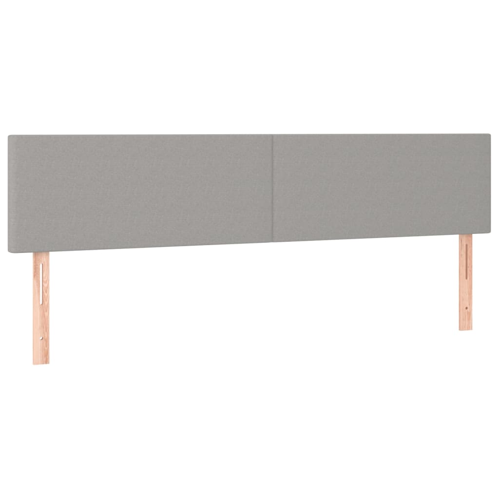 Krevet box spring s madracem svjetlosiva 160x200 cm tkanina