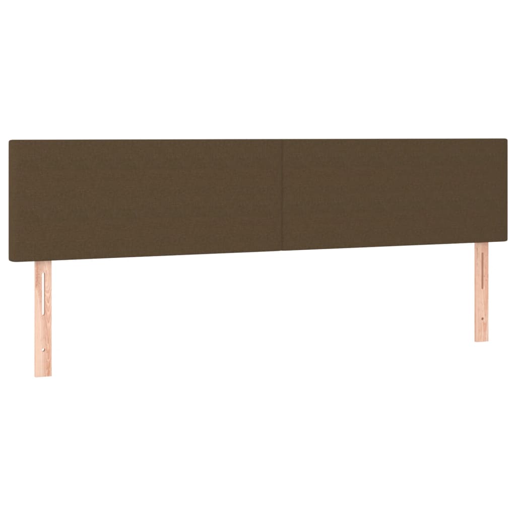 Krevet s oprugama i madracem tamnosmeđi 160x200 cm tkanina