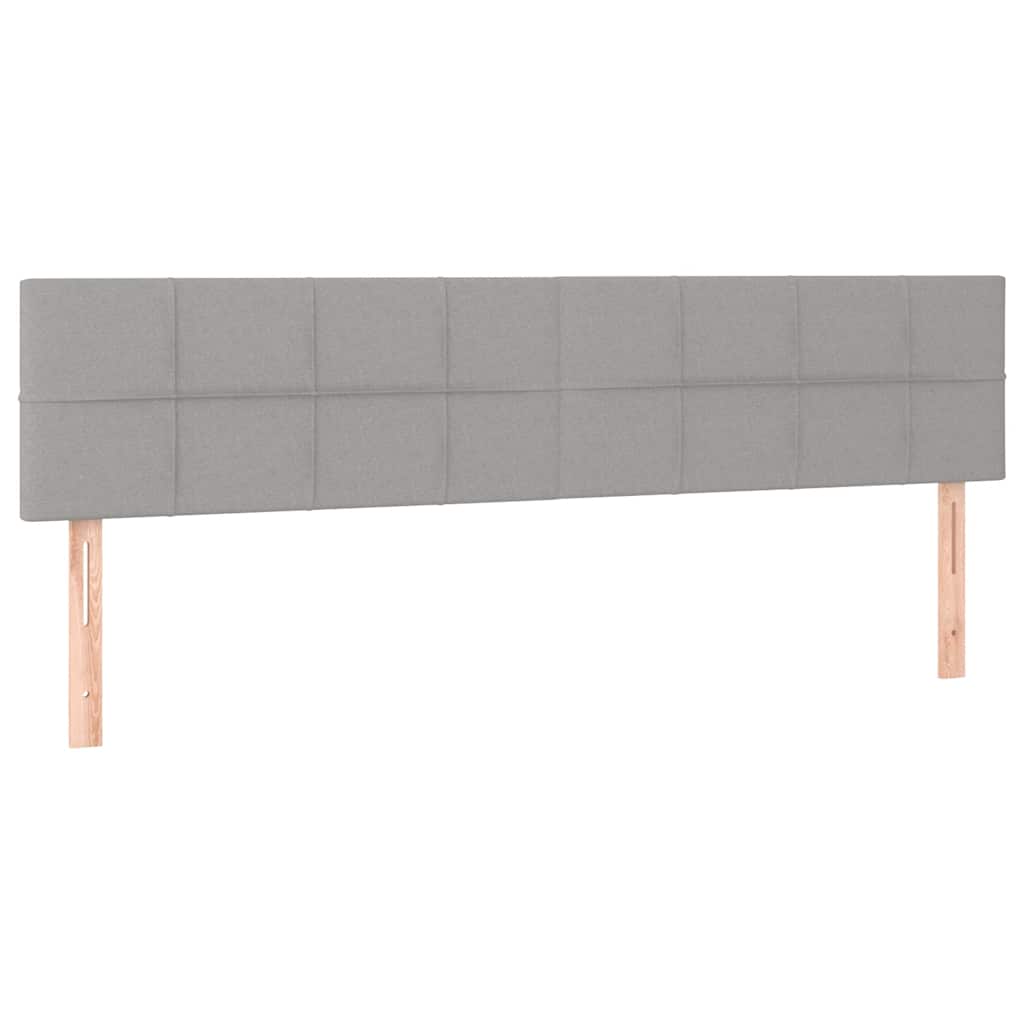 Krevet box spring s madracem svjetlosiva 160x200 cm tkanina