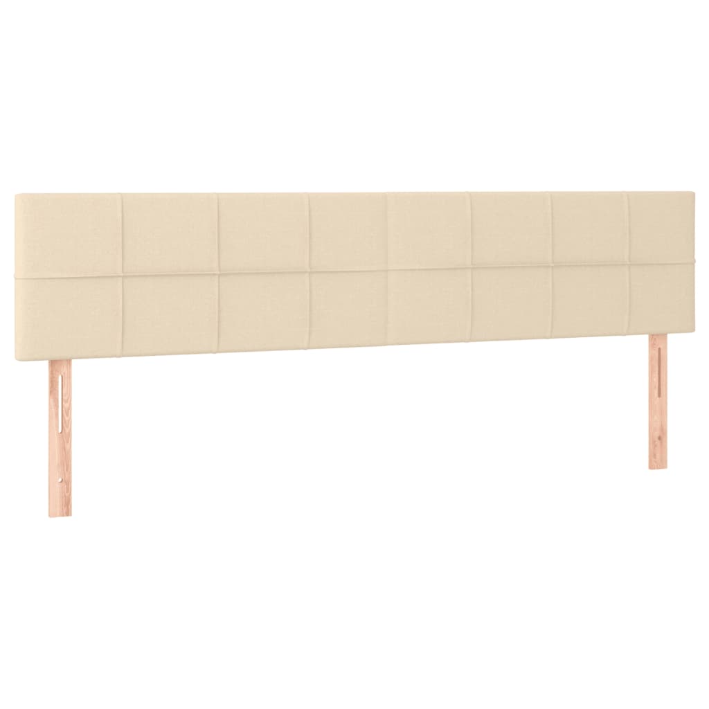 Krevet s oprugama i madracem krem 180x200 cm od tkanine