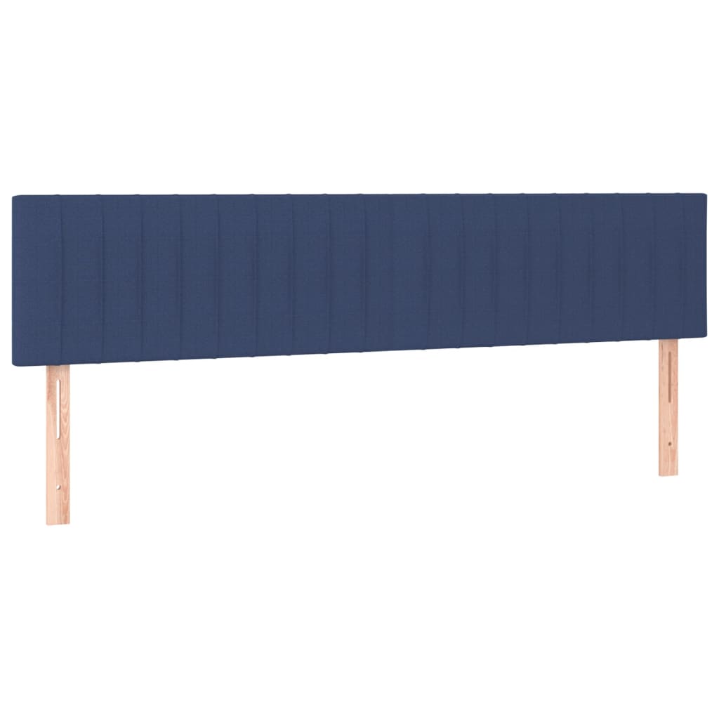 Krevet s oprugama i madracem plavi 160x200 cm od tkanine