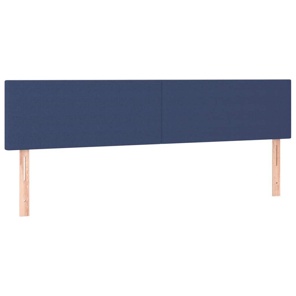 Krevet s oprugama i madracem plavi 180x200 cm od tkanine