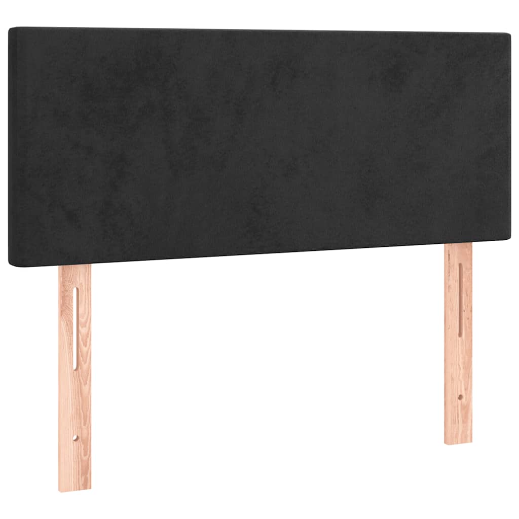 Box spring krevet s madracem crni 120 x 200 cm baršunasti