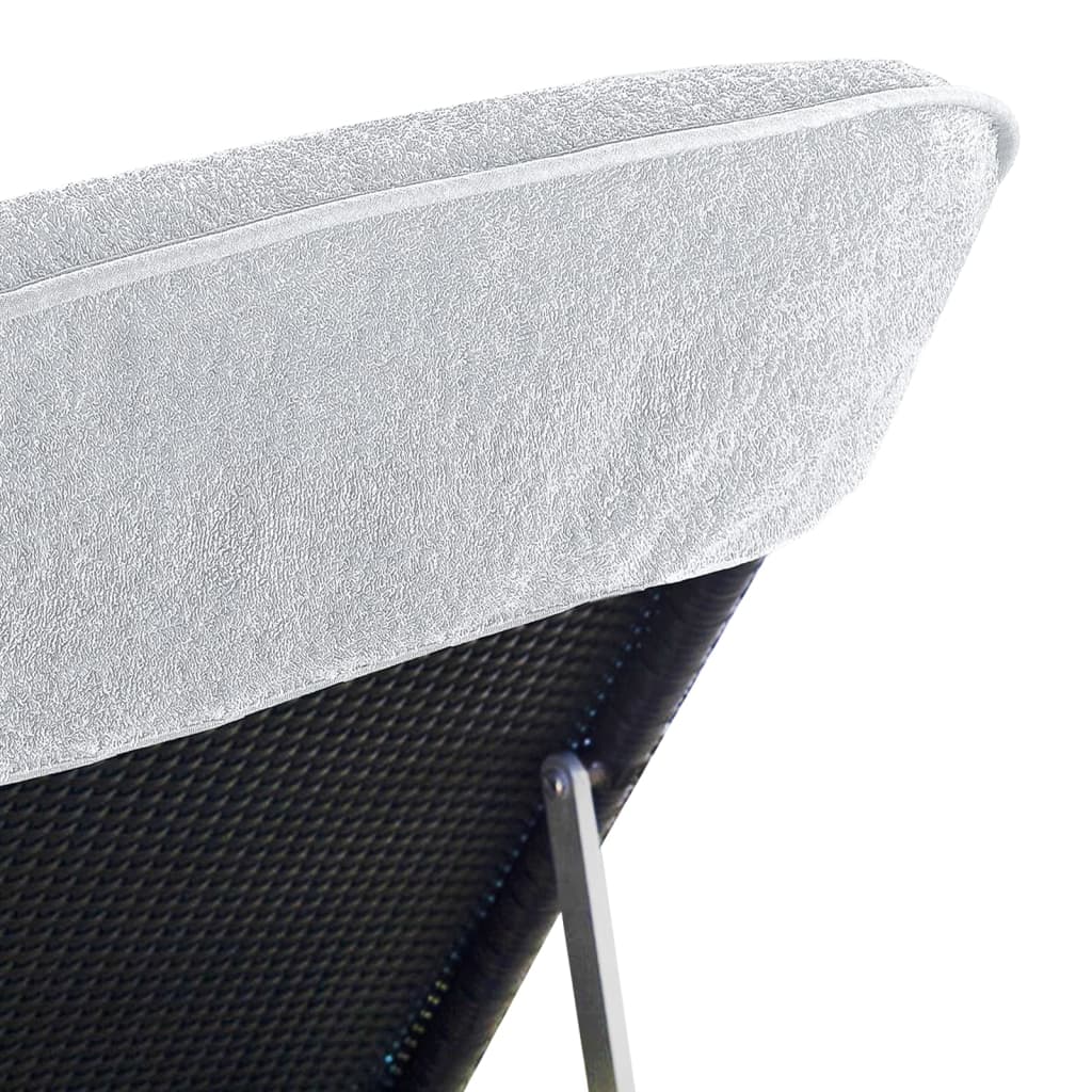 Ručnici za plažu 6 kom bijeli 60 x 135 cm od tkanine 400 GSM