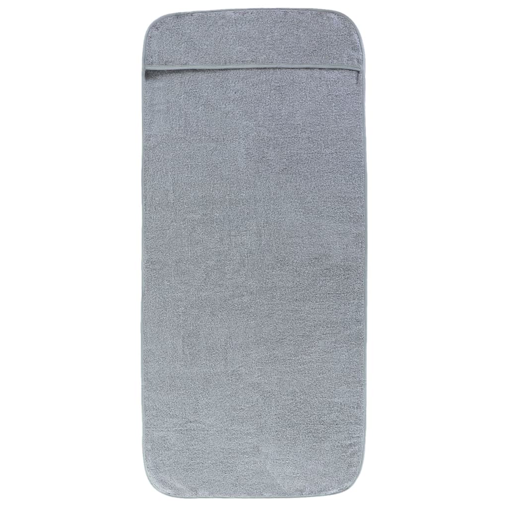 Ručnici za plažu 6 kom sivi 60 x 135 cm od tkanine 400 GSM