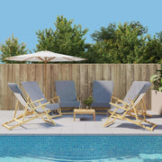Ručnici za plažu 6 kom sivi 60 x 135 cm od tkanine 400 GSM