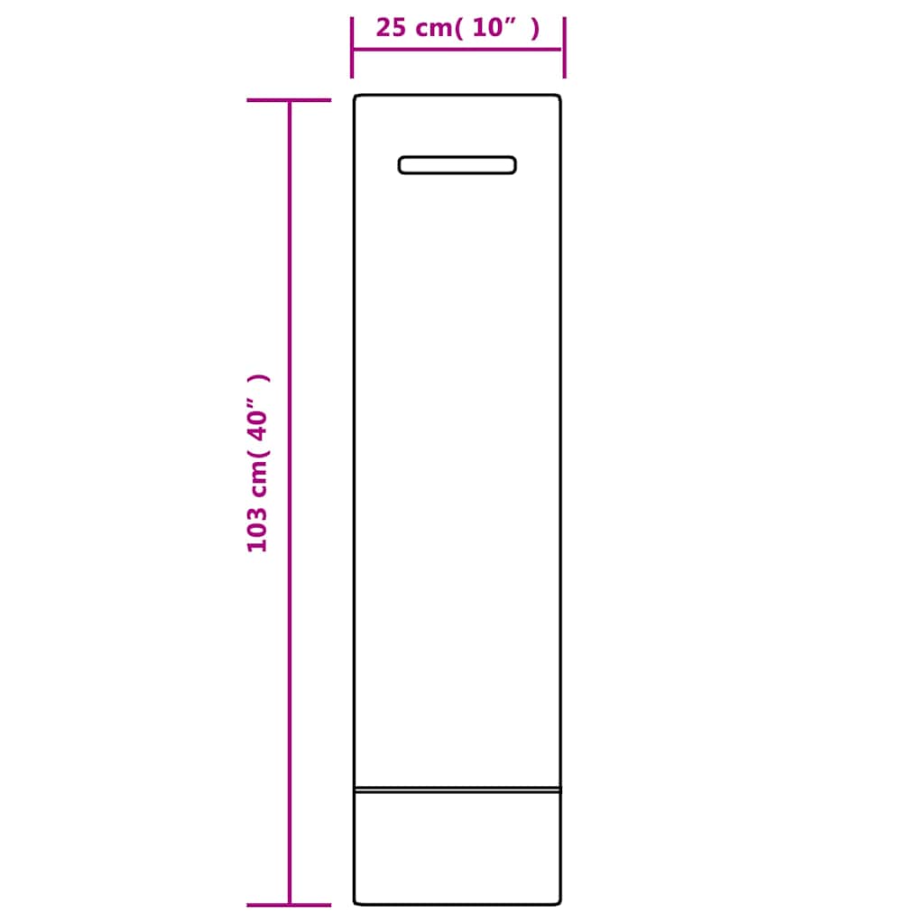 Vreće za pijesak 100 kom tamnozelene 103 x 25 cm HDPE