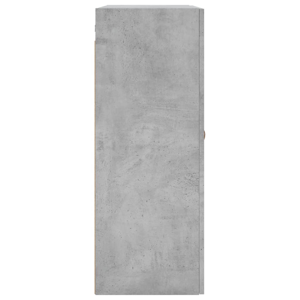 Zidni ormarići 2 kom siva boja betona 69,5 x 34 x 90 cm