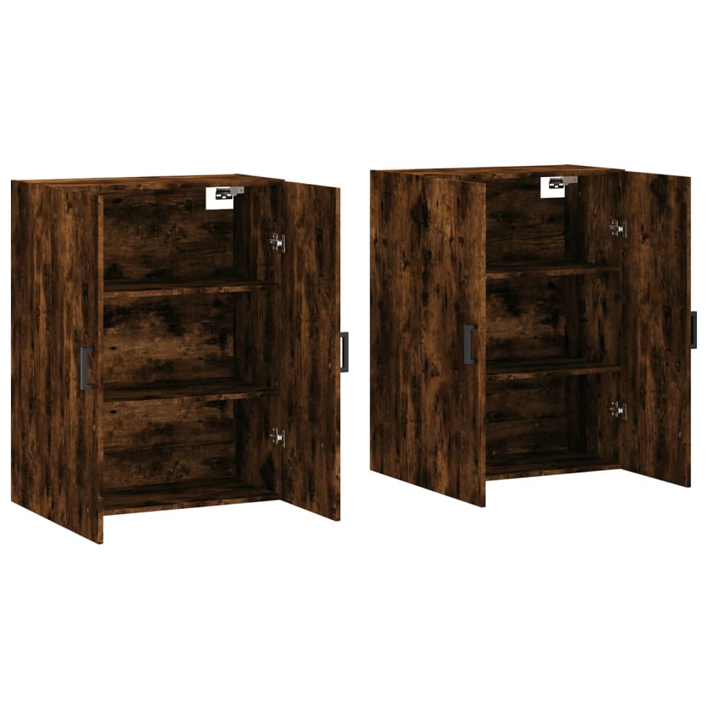 Zidni ormarići 2 kom boja dimljenog hrasta 69,5 x 34 x 90 cm