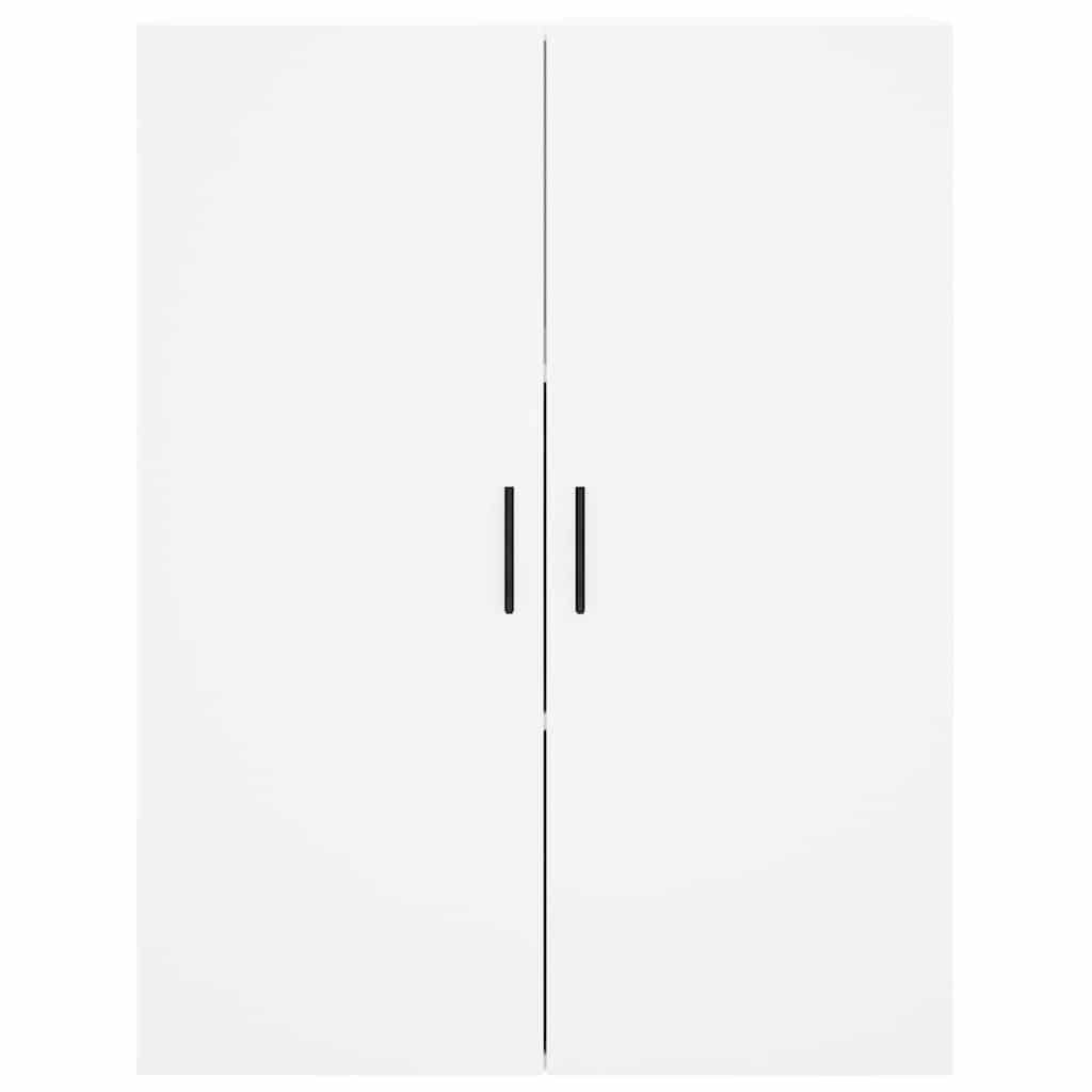 Visoka komoda bijela 69,5x34x180 cm konstruirano drvo