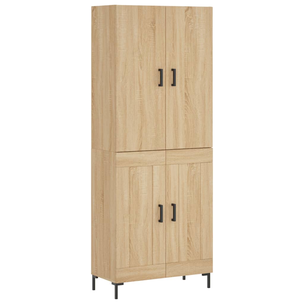 Visoka komoda hrasta sonome 69,5x34x180cm od konstruiranog drva
