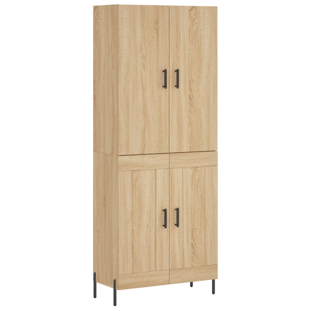 Visoka komoda hrasta sonome 69,5x34x180cm od konstruiranog drva