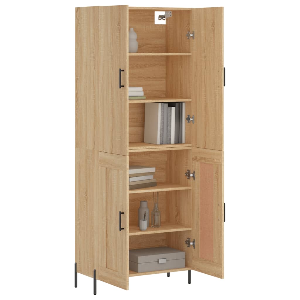 Visoka komoda hrasta sonome 69,5x34x180cm od konstruiranog drva