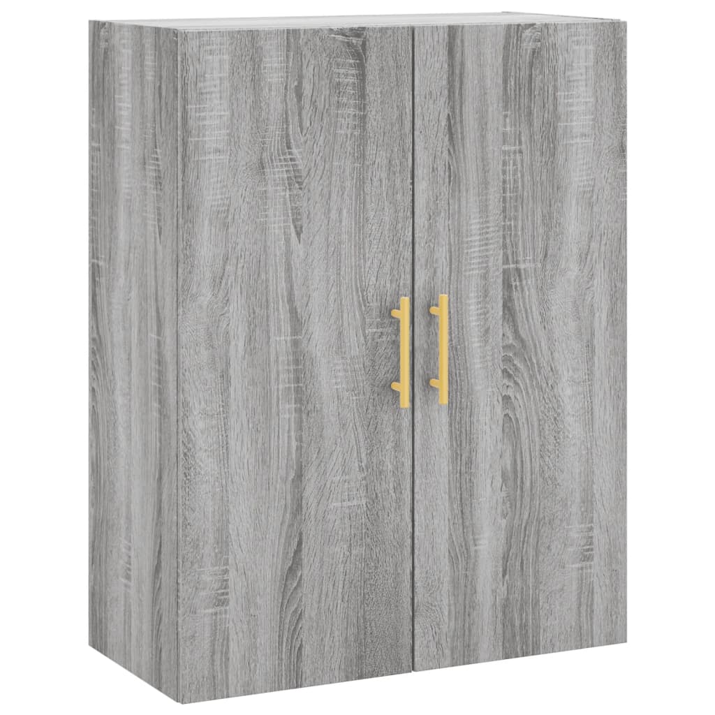 Visoka komoda siva sonome 69,5x34x180 cm od konstruiranog drva