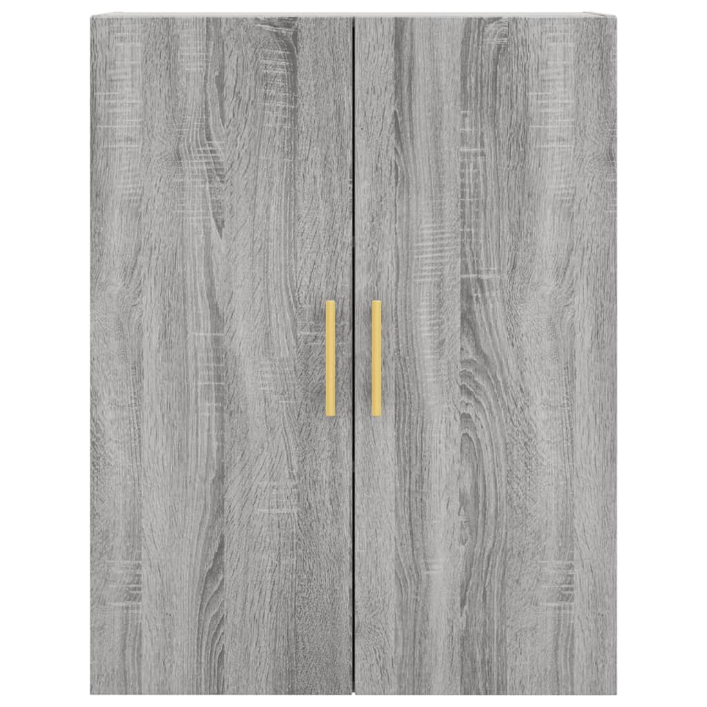 Visoka komoda siva sonome 69,5x34x180 cm od konstruiranog drva