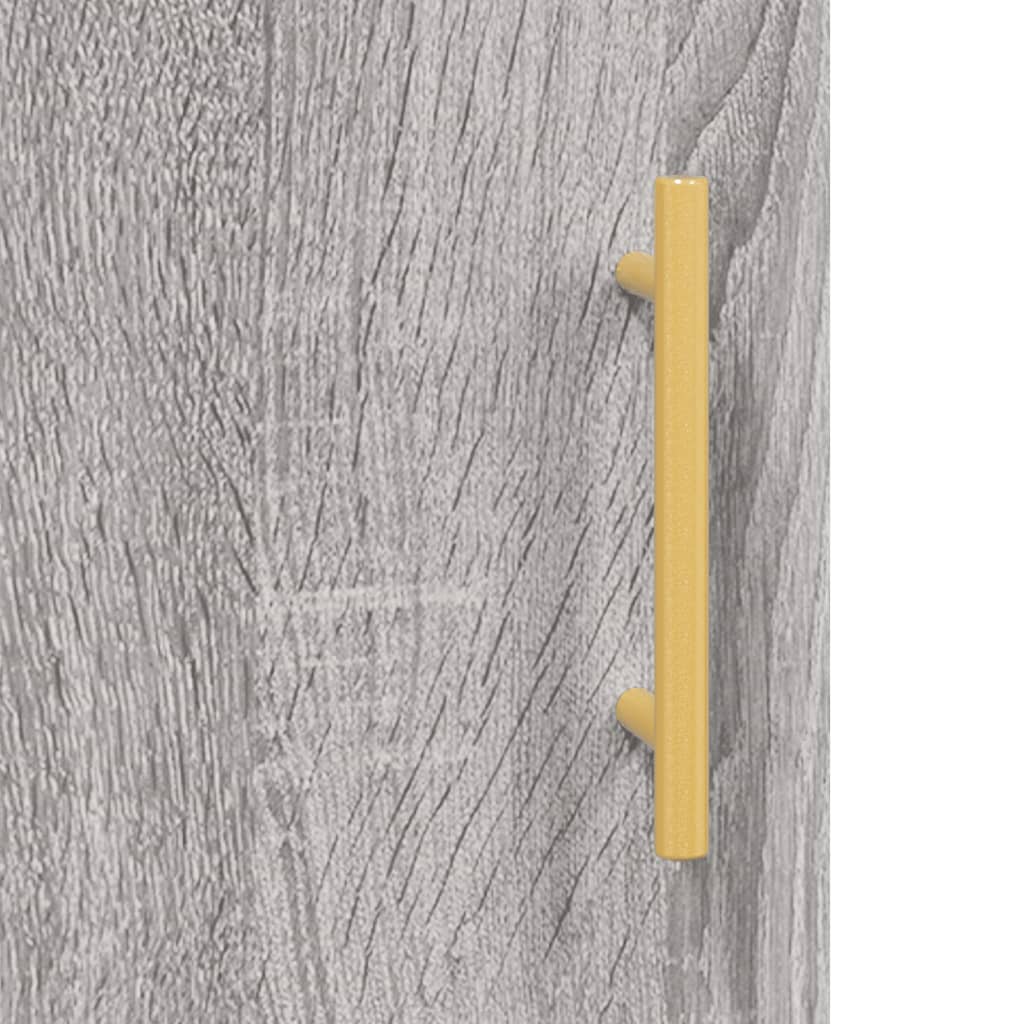 Visoka komoda siva sonome 69,5x34x180 cm od konstruiranog drva