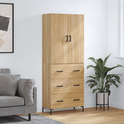 Visoka komoda hrasta sonome 69,5x34x180cm od konstruiranog drva