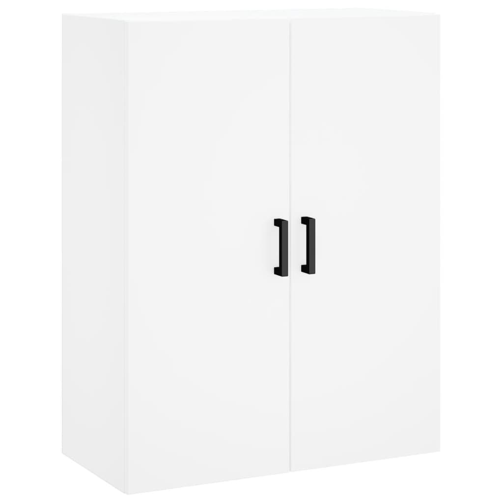 Visoka komoda bijela 69,5x34x180 cm konstruirano drvo