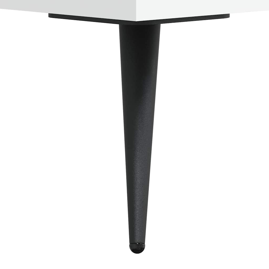 Visoka komoda bijela 69,5x34x180 cm konstruirano drvo