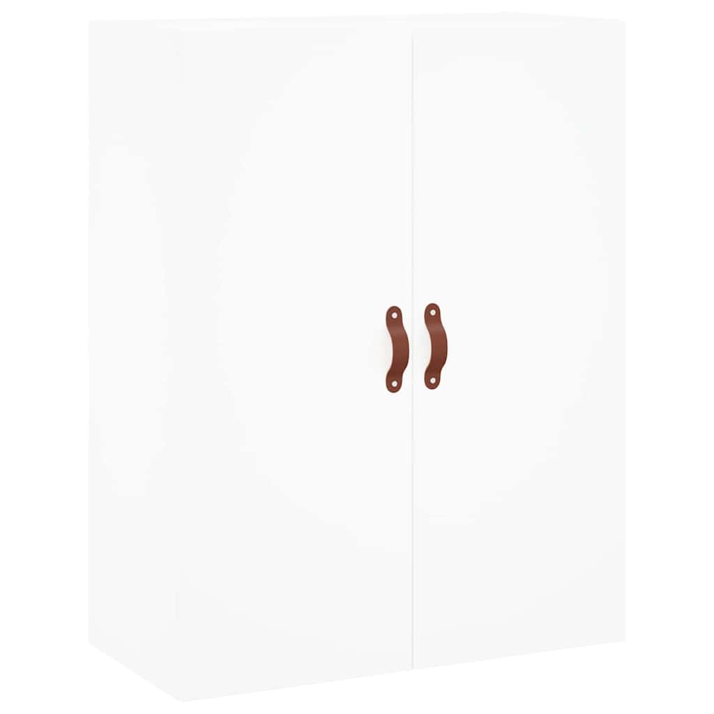 Visoka komoda bijela 69,5x34x180 cm konstruirano drvo
