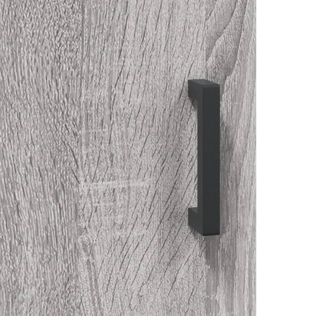 Visoka komoda siva sonome 69,5x34x180 cm od konstruiranog drva