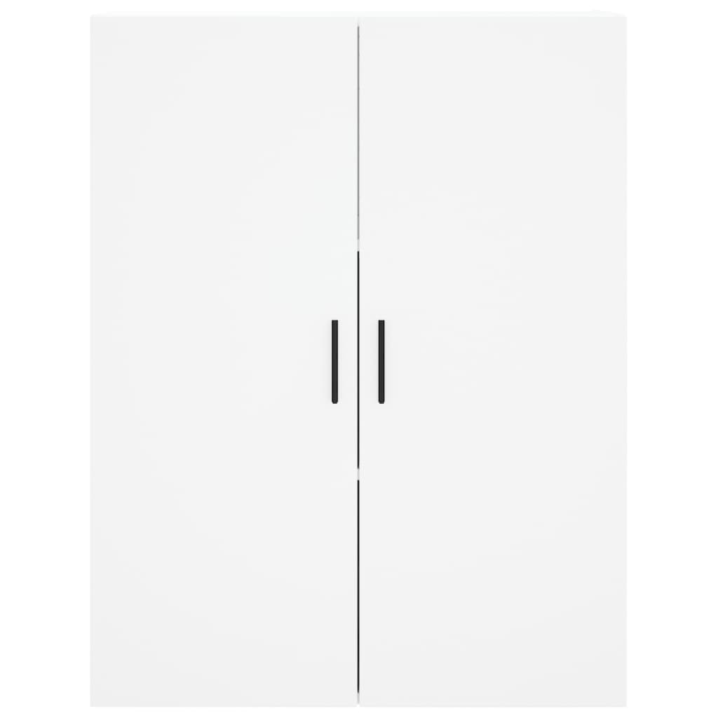 Visoka komoda bijela 69,5x34x180 cm konstruirano drvo