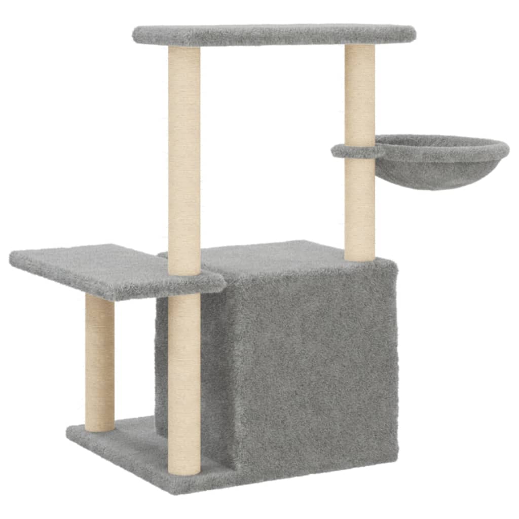 Penjalica za mačke sa stupovima za grebanje svjetlosiva 83 cm