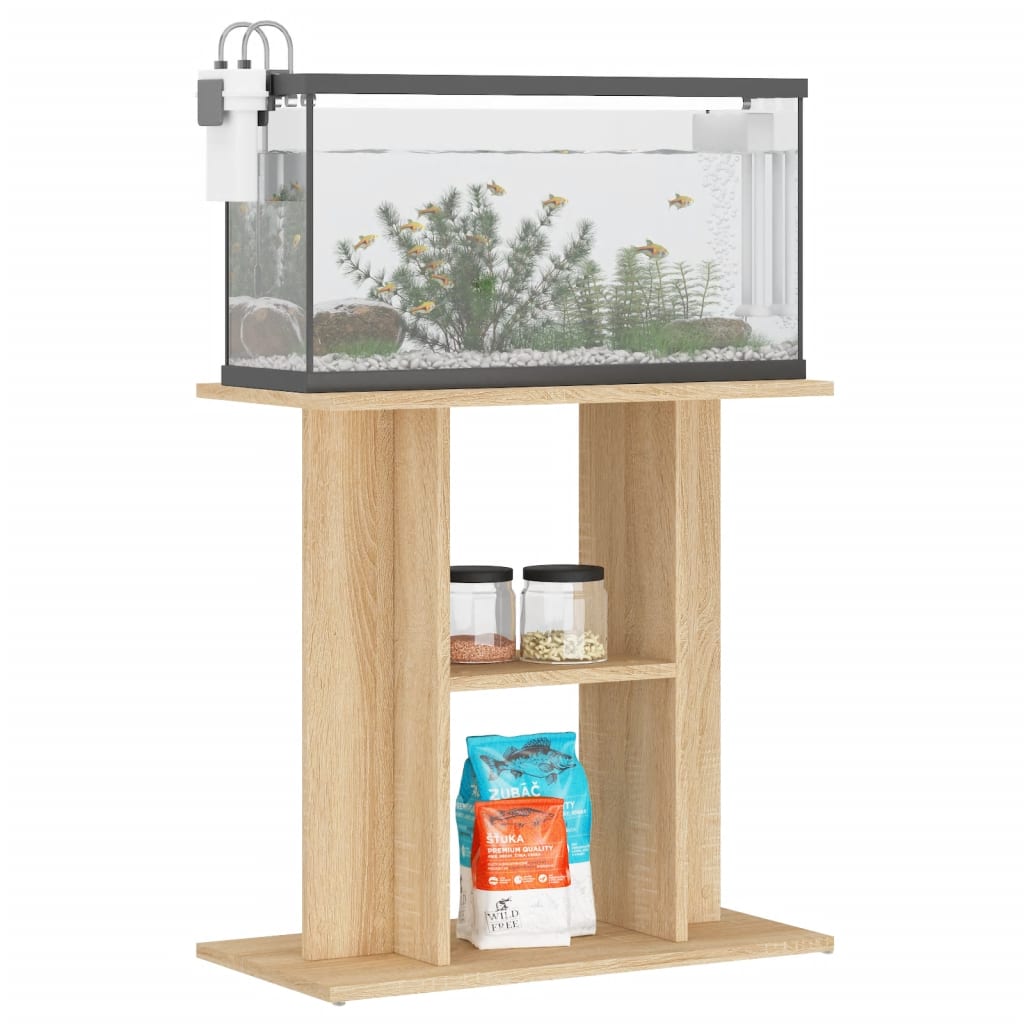 Stalak za akvarij boja hrasta 60 x 30 x 60 cm konstruirano drvo