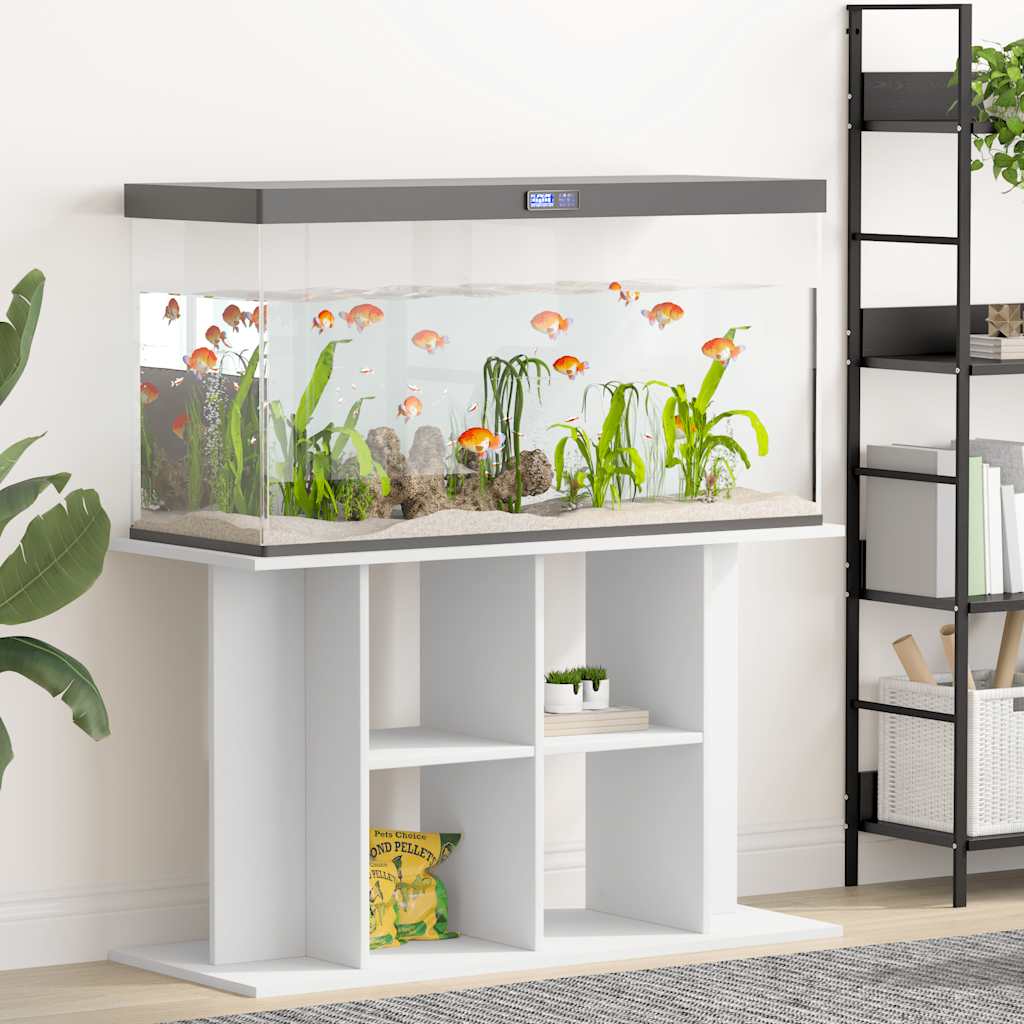 Stalak za akvarij bijeli 100 x 40 x 60 cm od konstruiranog drva