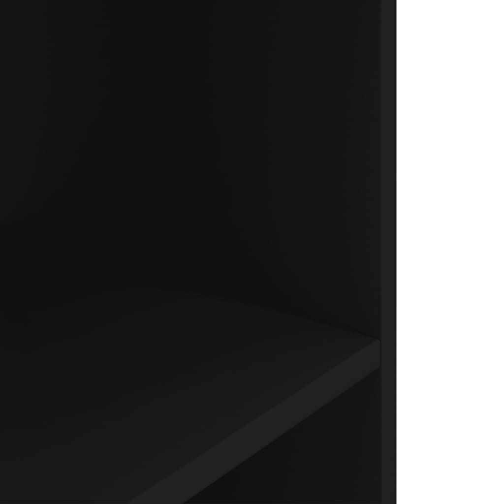 Stalak za akvarij crni 120 x 40 x 60 cm od konstruiranog drva