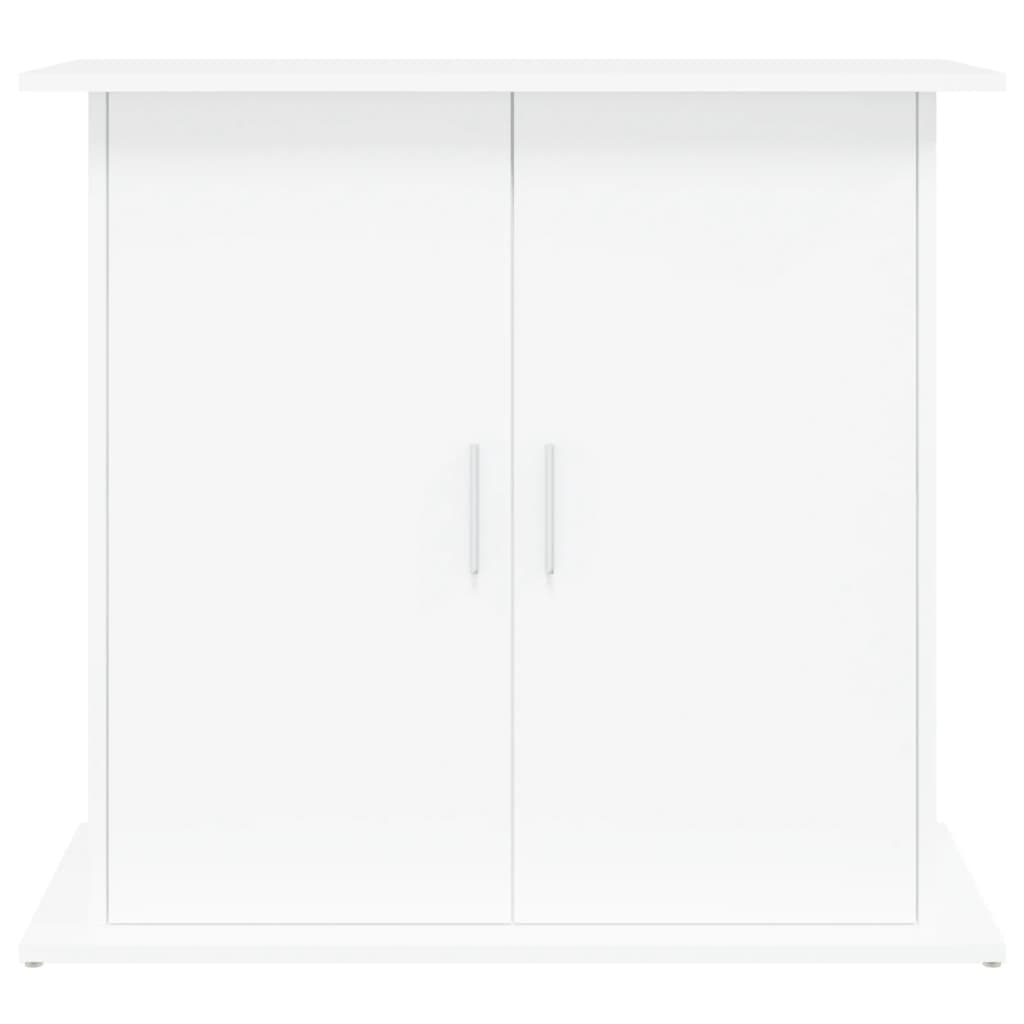 Stalak za akvarij bijeli 81 x 36 x 73 cm od konstruiranog drva