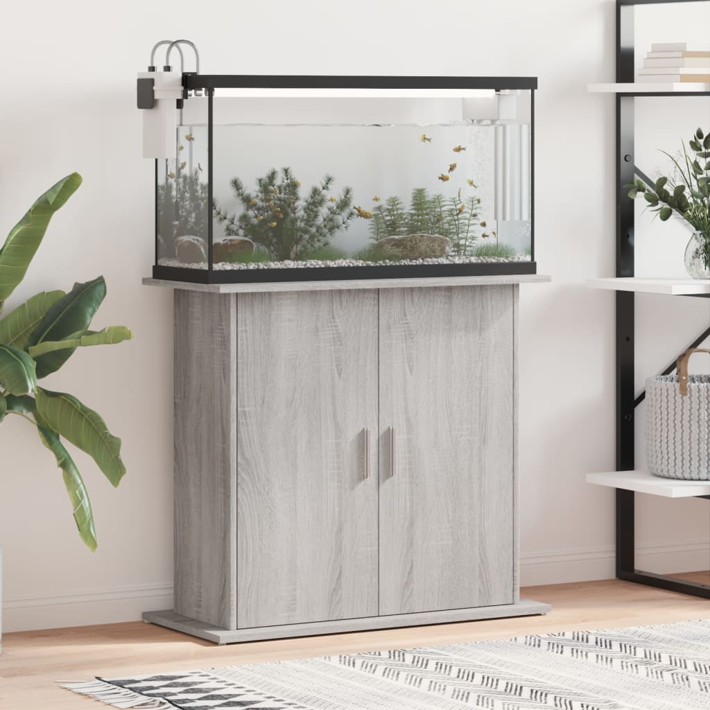 Stalak za akvarij boja hrasta 81 x 36 x 73 cm konstruirano drvo
