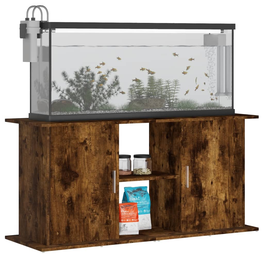 Stalak za akvarij boja hrasta 121x41x58 cm konstruirano drvo