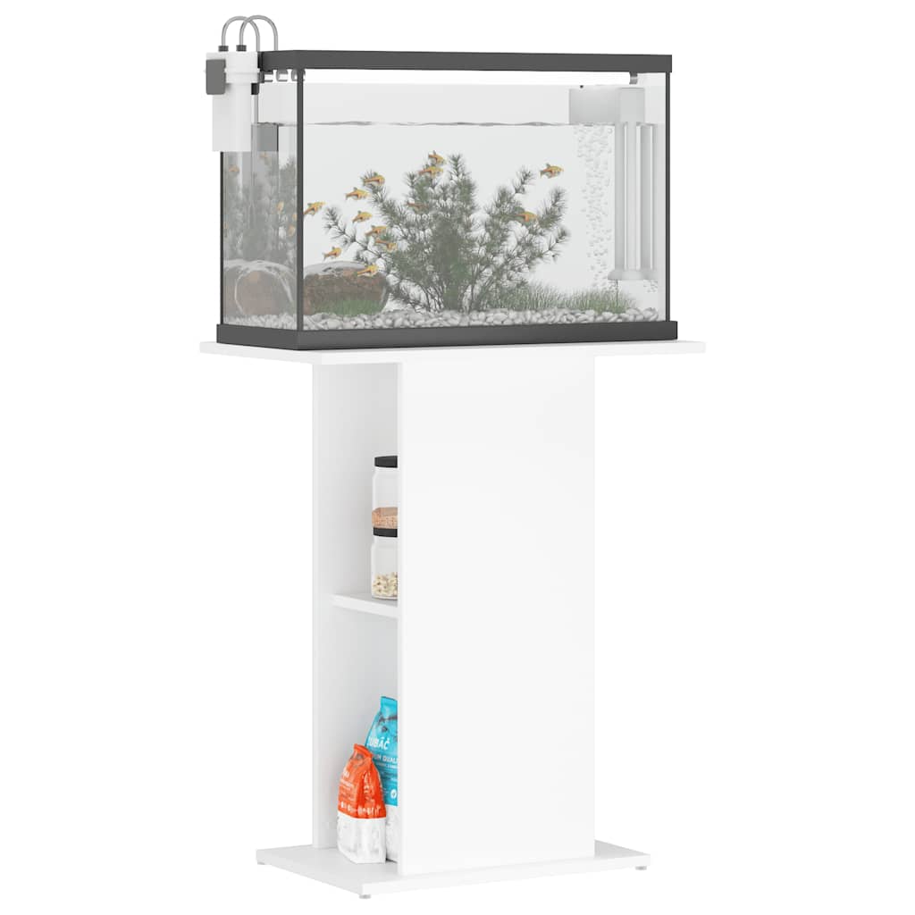 Stalak za akvarij bijeli 60,5x36x72,5 cm od konstruiranog drva