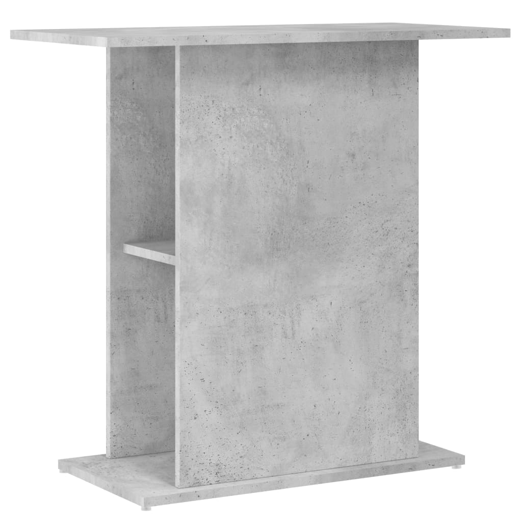 Stalak za akvarij boja betona 75x36x72,5 cm konstruiranog drva