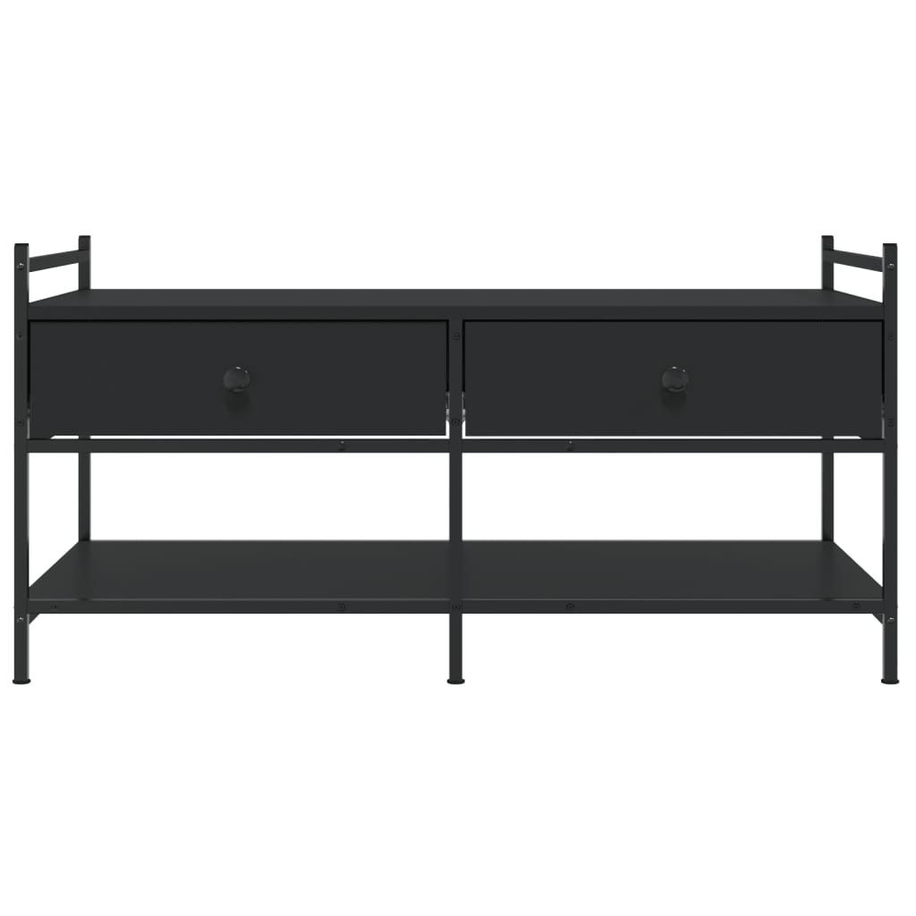 Stolić za kavu crni 99x50x50 cm od konstruiranog drva