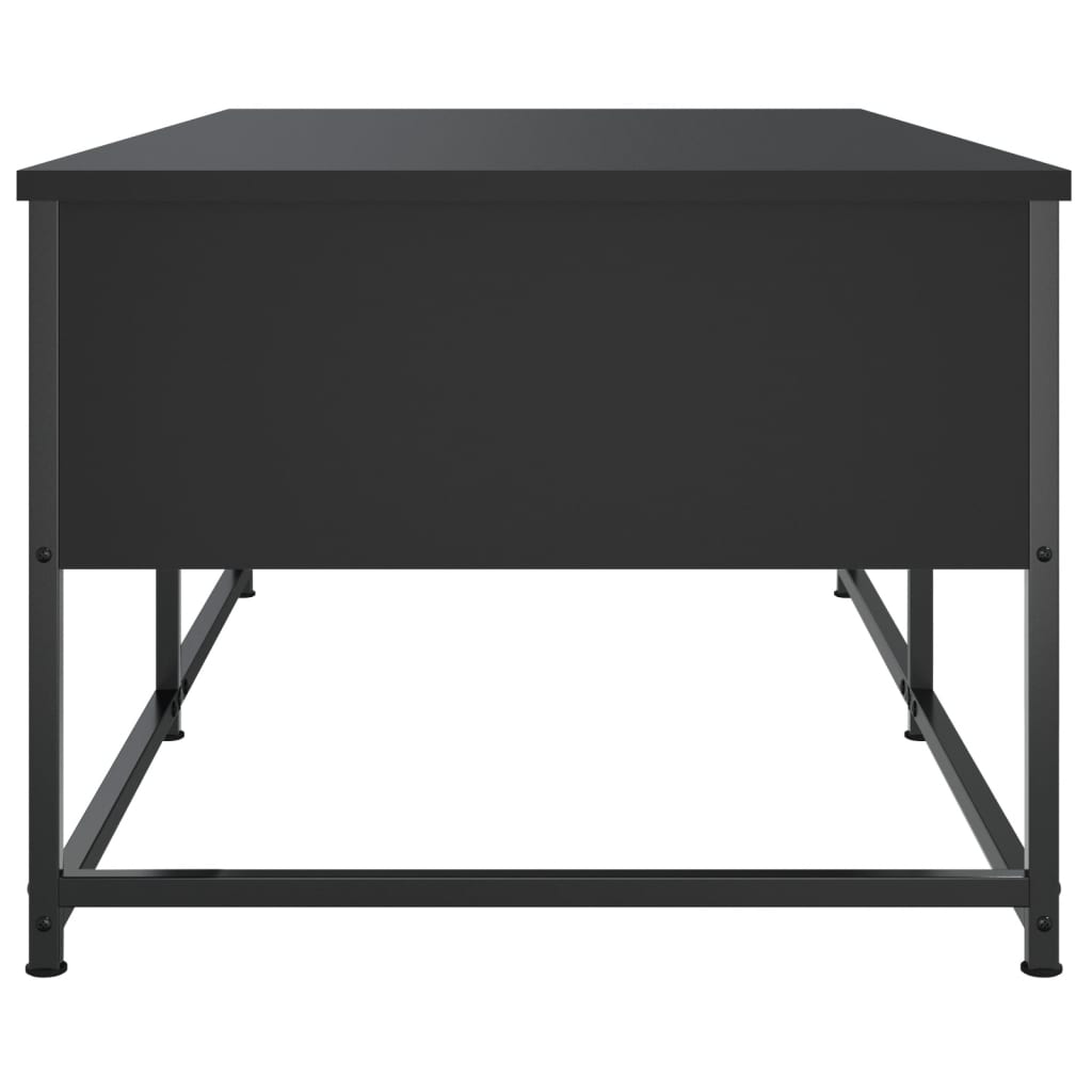 Stolić za kavu crni 100 x 51 x 40 cm od konstruiranog drva