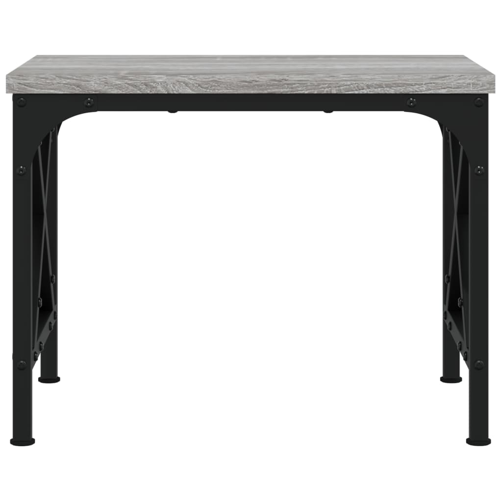 Stalak za pisač siva boja hrasta 40x30x31 cm konstruirano drvo