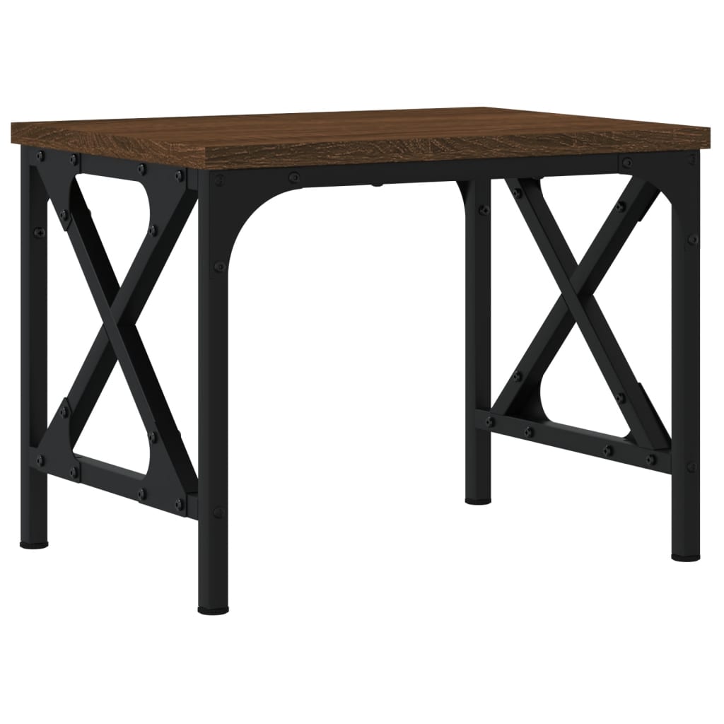Stalak za pisač smeđa boja hrasta 40x30x31 cm konstruirano drvo