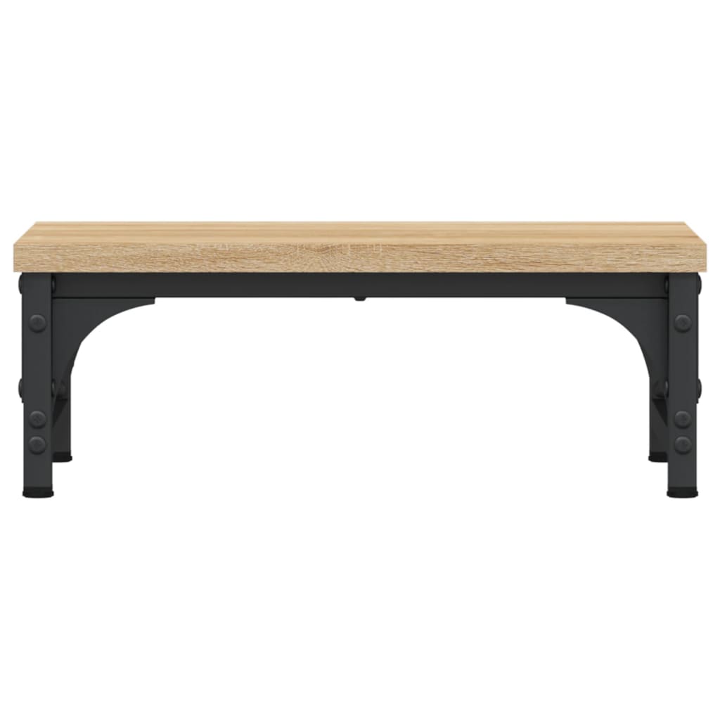 Stalak za monitor boja hrasta 37 x 23 x 14 cm konstruirano drvo