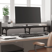 Stalak za monitor crni 105 x 23 x 15,5 cm od konstruiranog drva