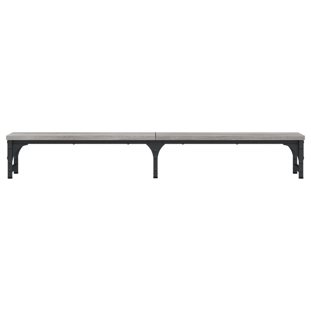 Stalak za monitor siva boja hrasta 105 x 23 x 15,5 cm drveni