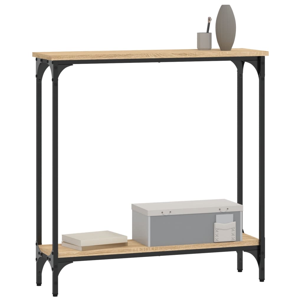 Konzolni stolić Sonoma hrast 75x22,5x75 cm Konstruirano drvo
