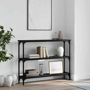 Konzolni stol crni 100 x 22,5 x 75 cm od konstruiranog drva