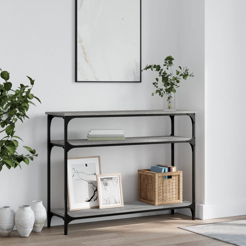 Konzolni stol boja hrasta sonome 100x29x75 cm konstruirano drvo