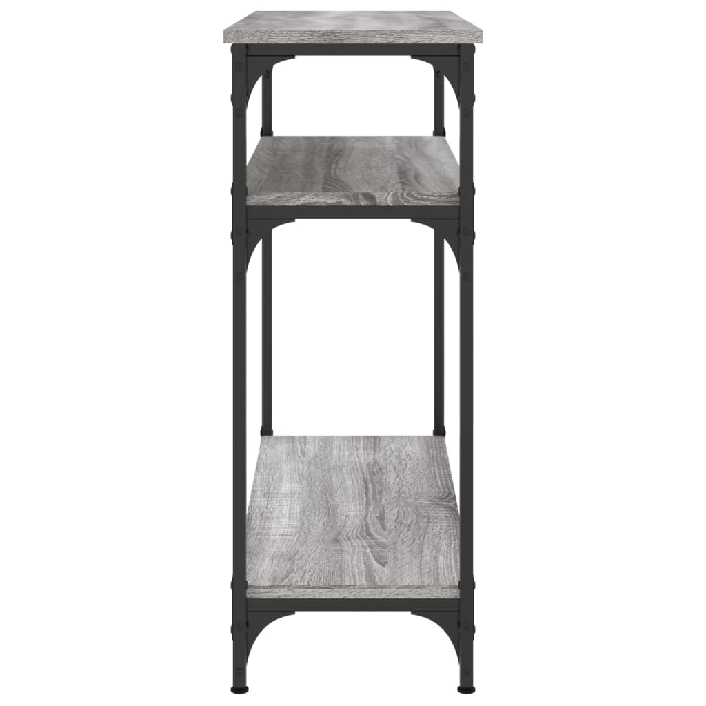 Konzolni stol siva boja hrasta 75x29x75 cm konstruirano drvo