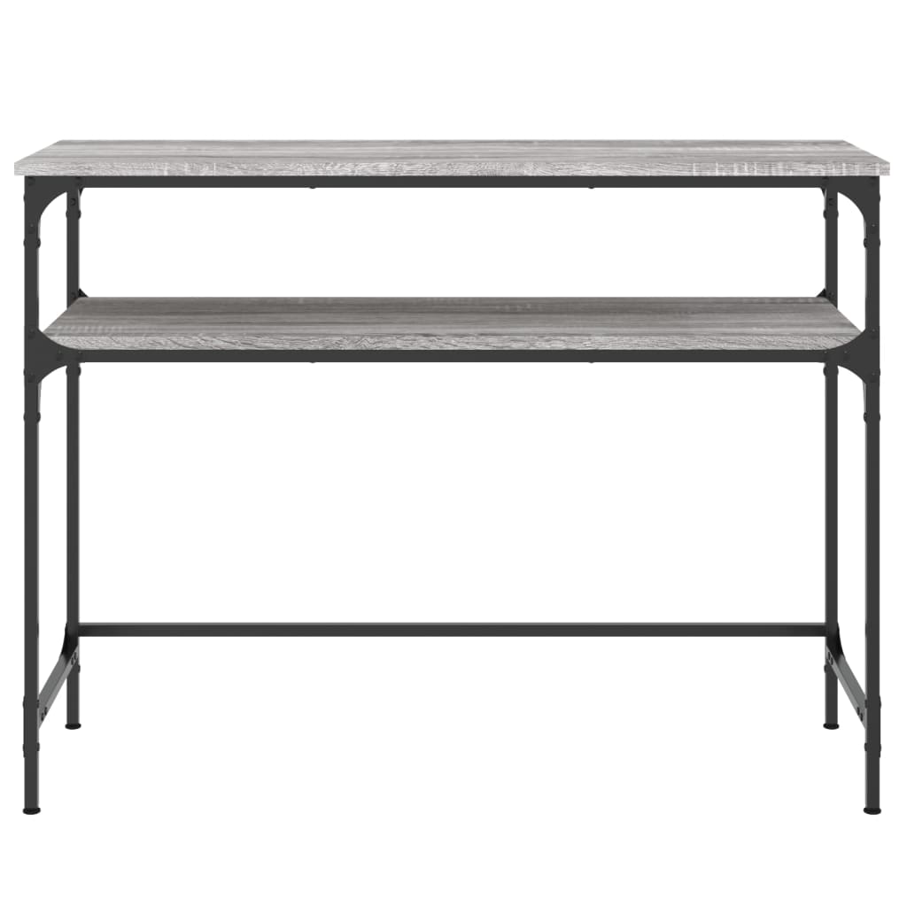 Konzolni stol siva boja hrasta 100x35,5x75 cm konstruirano drvo