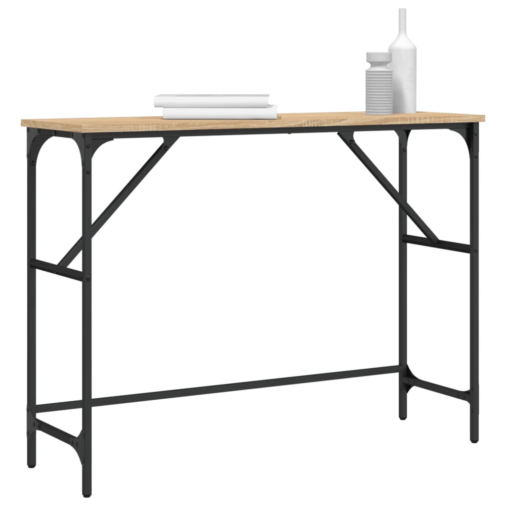 Konzolni stol boja hrasta sonome 100x32x75 cm konstruirano drvo